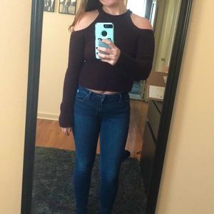 Forever21 Cold Shoulder Sweater